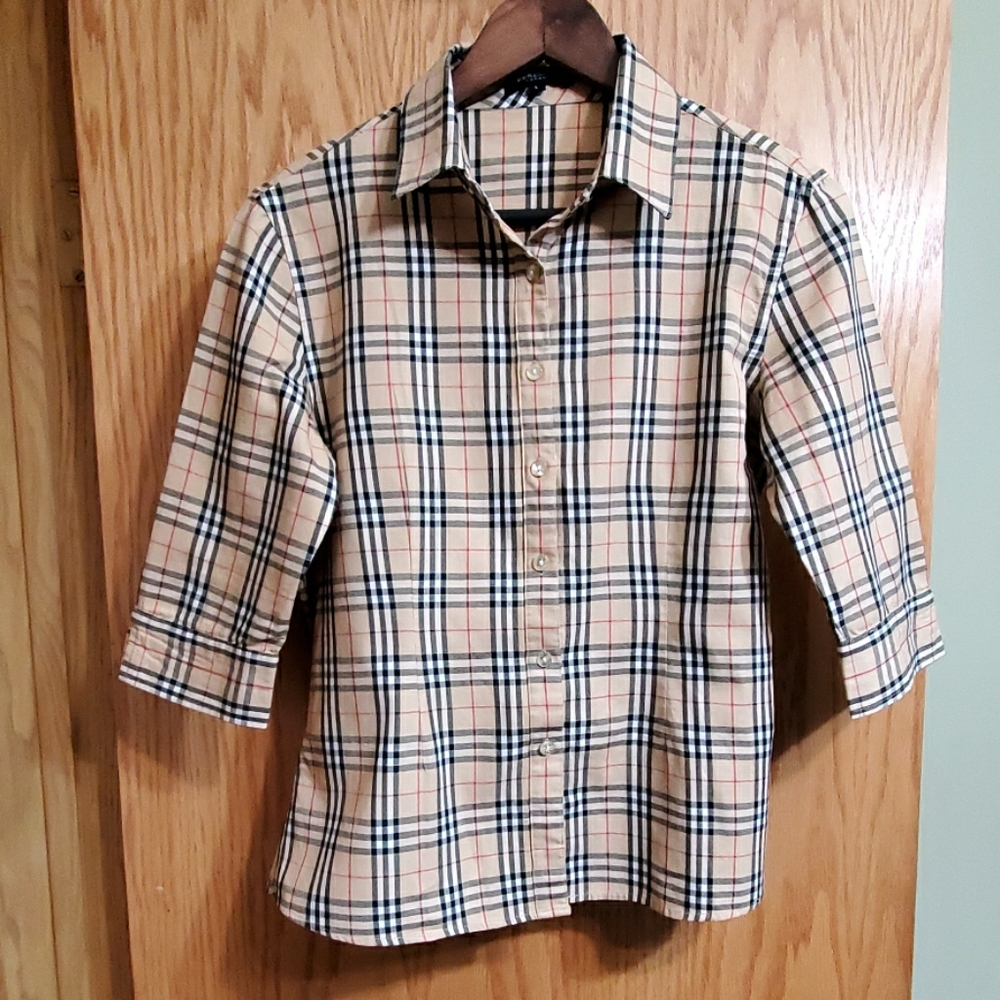 Big Girl Burberry button down shirt.
